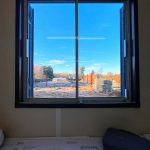 View on a cold morning from the site office window